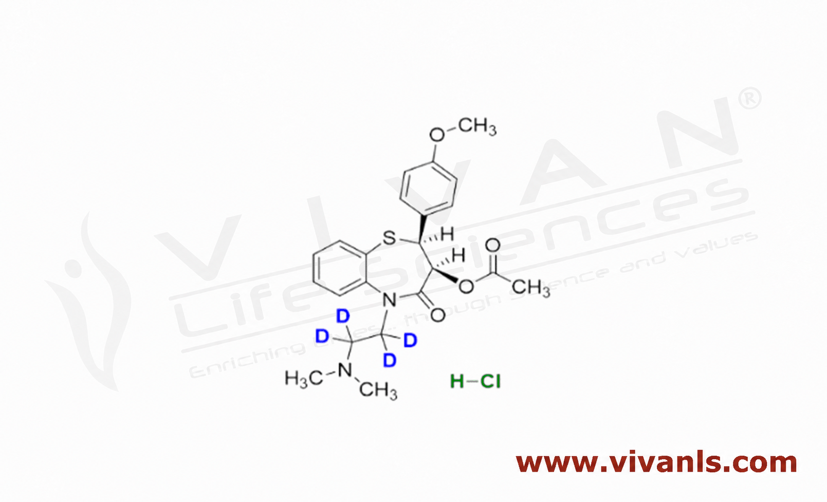 Stable Isotope Labeled Compounds-Diltiazem-d4 Hydrochloride-1784636114.png